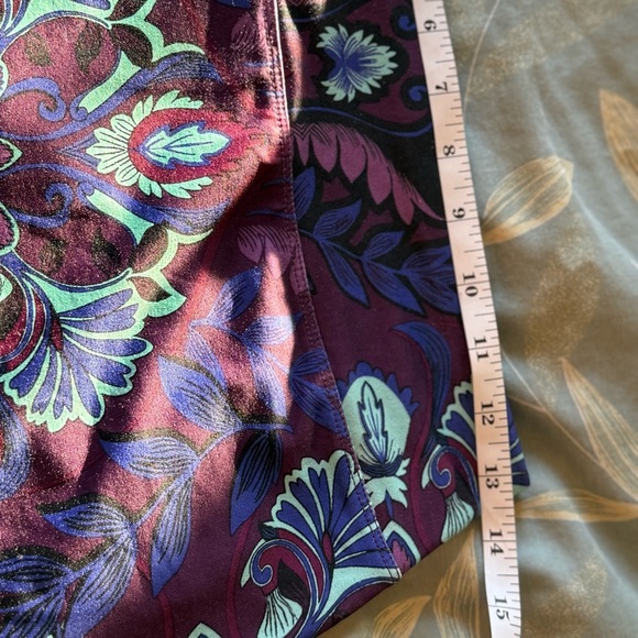 Athleta Purple and Blue Floral Mini Athletic Skirt - Picture 6 of 6